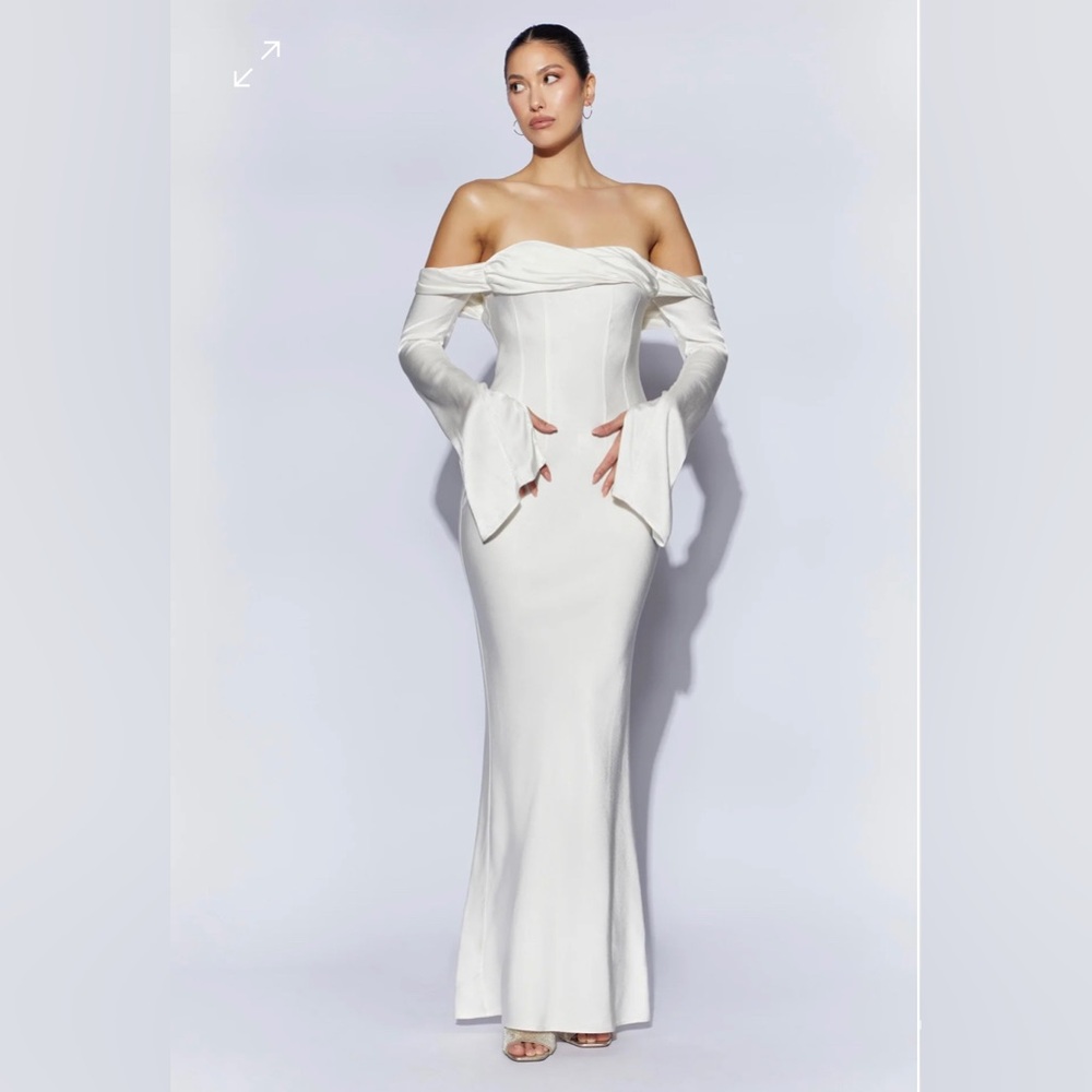 White Meshki Giselle Dress - Bridal